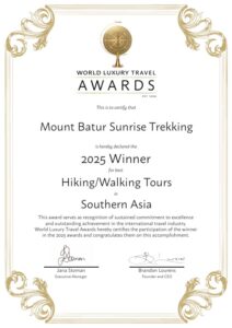 Travel Awards Certificate Regional